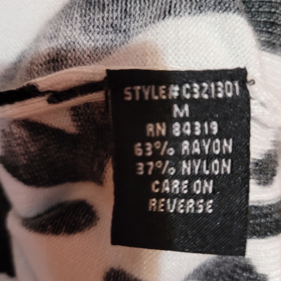 Cyrus Animal Print Button Sweater Sz M - Picture 6 of 6